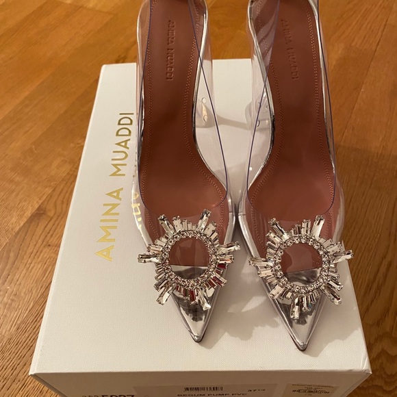 NIB AMINA MUADDI Begum Plexi Jewel Pumps 36-42 - Picture 6 of 6
